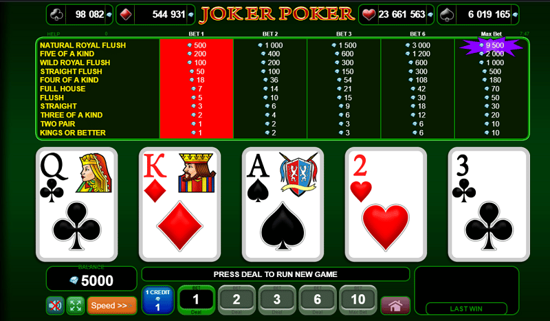Video poker - Joker Poker / poker igre aparati besplatne