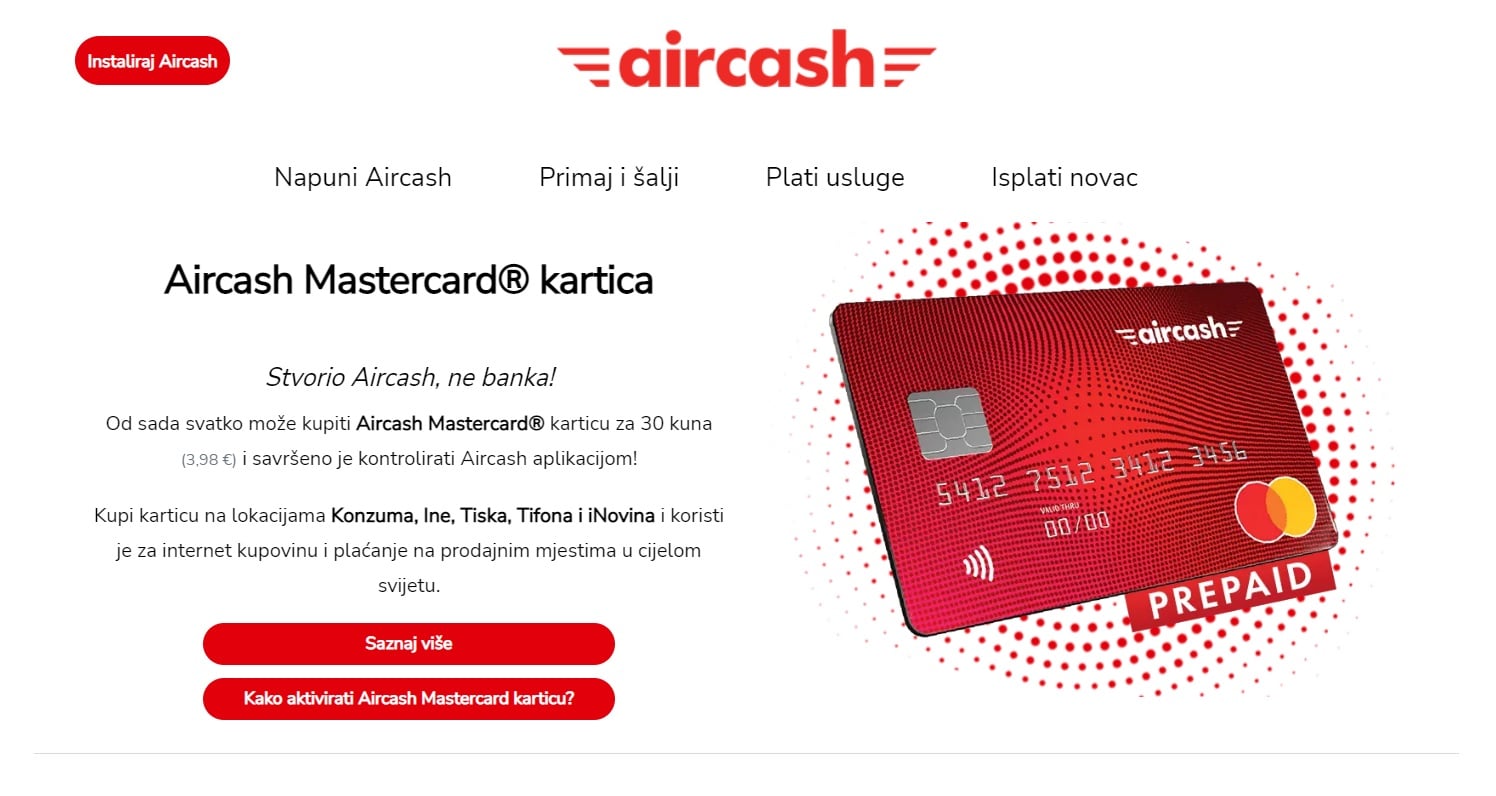 Aircash kartica