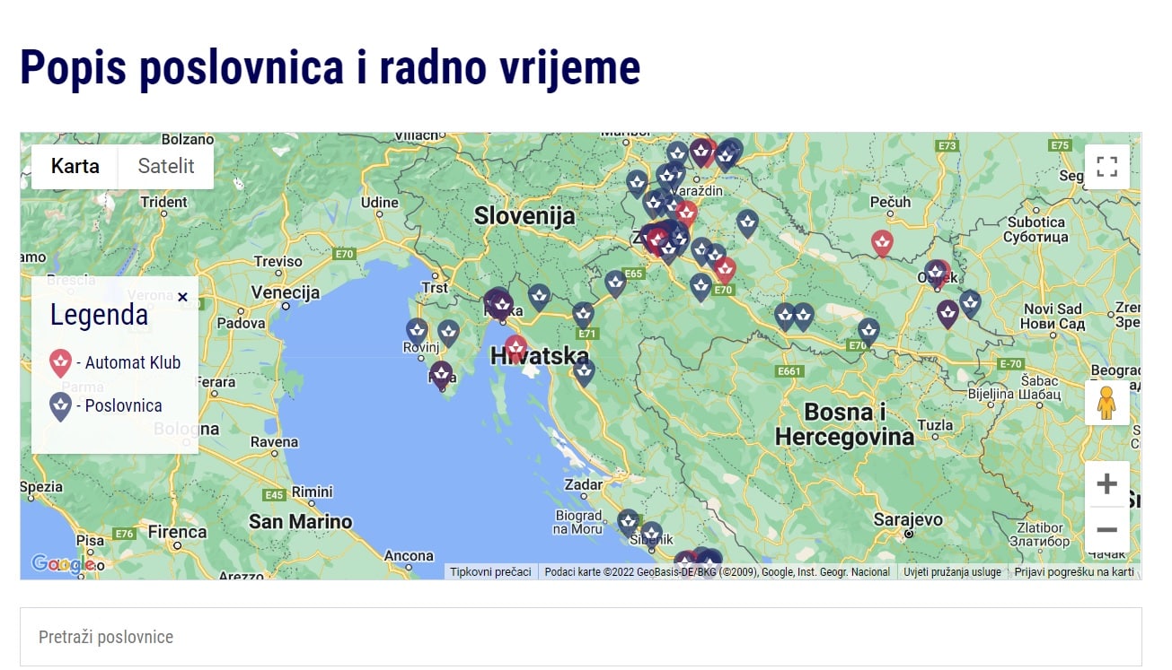 Favbet poslovnice popis