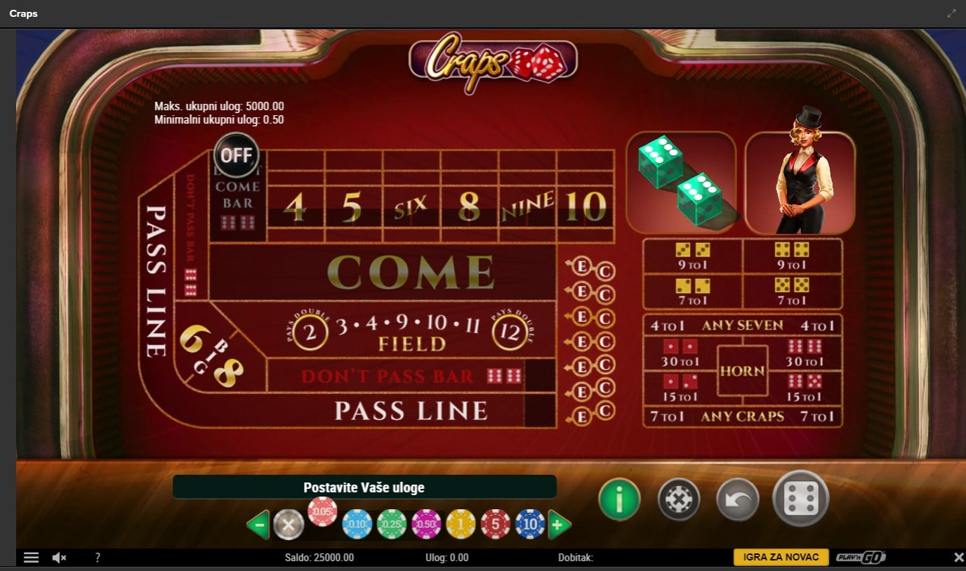 Craps Play'n GO